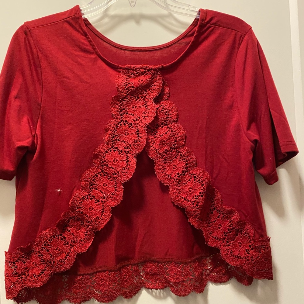 Open back croptop